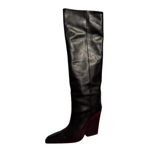 Paris Texas Black Over the Knee Boots